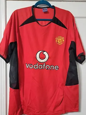 Tuter Manchester United F.C Scholes Vodafone Soccer Jersey Men's Size L • $59.99