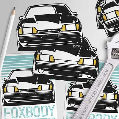 Fox Body Ford Mustang Gt/Notch/LX Front Decal/Sticker • $4.75
