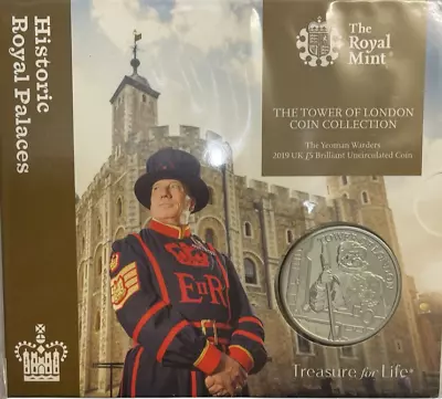 2019 £5 - Yeomans Warders - Five Pounds Bu - Brilliant Uncirculated Coin Pack • £17.99