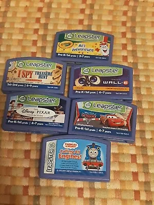 Leapster Games Set Of 6 Thomas And Friends I Spy Treasure Hunt Wall E Disney... • $19.99