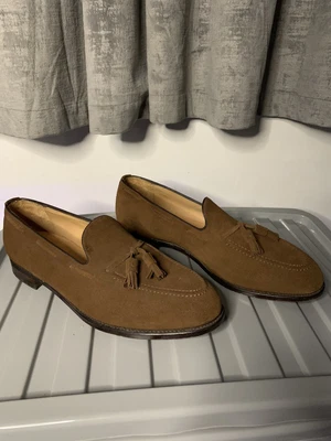 £70 • Buy Shipton &Heneage Mens Brown Suede Tassels Leather Loafers UK12