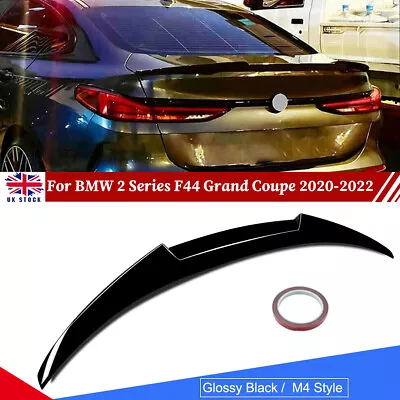 M4 Style Rear Trunk Spoiler For BMW 2 Series F44 Gran Coupe 2020-22 Gloss Black • £58.59