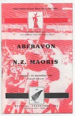 Nov 82 ABERAVON V NEW ZEALAND MAORIS • £6.50
