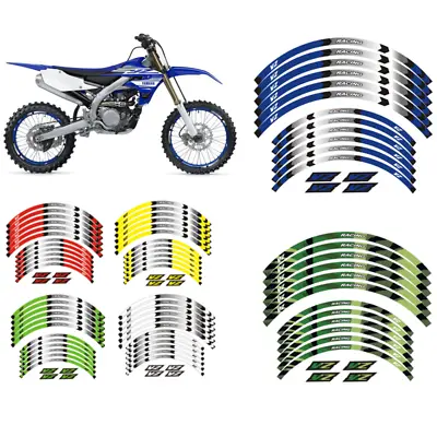 For Yamaha Yz 250f/450f/450fx Yz 125/250  21  19 Rim Wheel Stripes Tape Stickers • $17.09