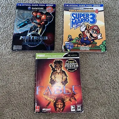 Games Strategy Guides Lot (Metroid Prime 2 Super Mario Advance 4 Fable.) • $40