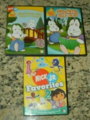 Lot Nick Jr Max & Ruby Blue's Clues + Educational Learning Videos Dvds Childrens • $12.49