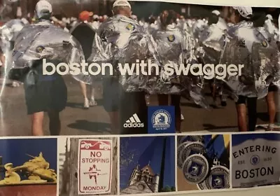 2011 Boston Marathon Official Adidas Running Poster Boston With A Swagger BAA • $15.99