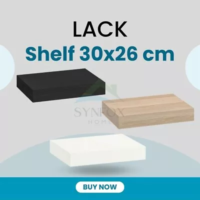 Shelf Ikea Lack Home Decor Wall Shelf 3 Colours Available 30x26cm NEW • £11.90