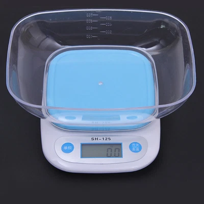 5Kg Digital Kitchen Scales LCD Electronic Household Food Cooking Bowl Scales • £18.11