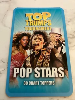 Top Trumps Tournament Pop Stars Pick Your Own Music Trading Trump Card Rookie RC • $2.11