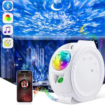 $17.99 • Buy Galaxy Starry LED Star Projector Night Light Bluetooth Sky Laser Baby Lamp 3in1