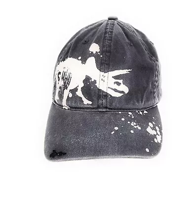 TYRANNOSAURUS REX T-REX DINOSAUR SKELETON Hat Gray Adjustable Cap - 100% Cotton • $12