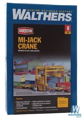 Walthers 933-3222 MI-JACK Translift (R) Intermodal Crane Kit N Scale Train • $29.99