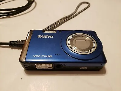 $9.99 • Buy Sanyo VPC T1495 14.0MP Digital Camera - Blue Parts