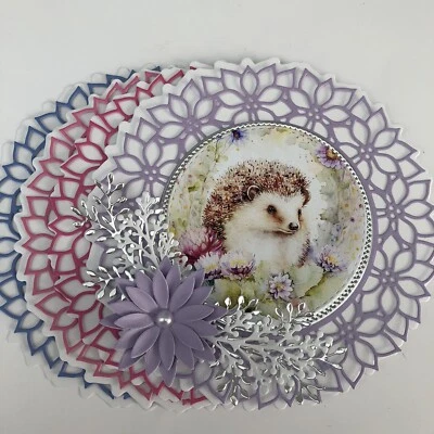 £1.50 • Buy Card Making 12 Base Layering Die Cuts+4 Toppers + Foliage+4 Hand Made Flowers