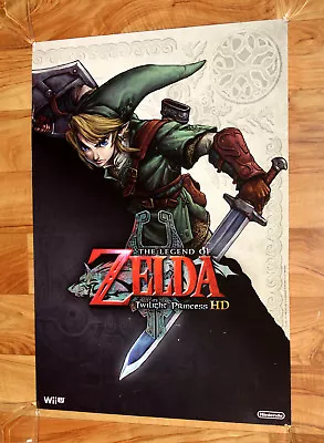 The Legend Of Zelda Twilight Princess HD Very Rare Promo Poster Nintendo Wii U • £119.92