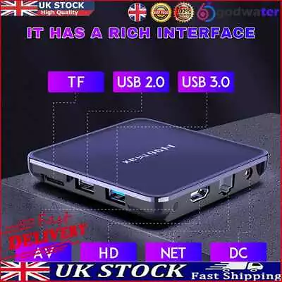 £34.45 • Buy H96 Max V12 TV Set Top Box Media Player Free Internet Searching Smart TV Box UK
