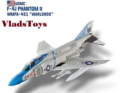 Hachette 1/100 McDonnell Douglas F-4J Phantom II VMFA-451 Warlords 1976 HADC45 • $35.05