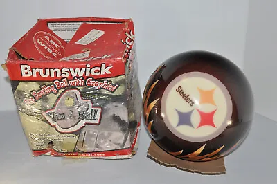 Brunswick Viz A Ball 15 LB Pittsburgh STEELERS NFL Bowling Ball UNDRILLED UNUSED • $199.99