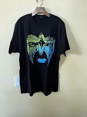 ULTIMATE WARRIOR WWF RAGE FACE WRESTLING Men’s Black T SHIRT Size XL BLS1 • $13