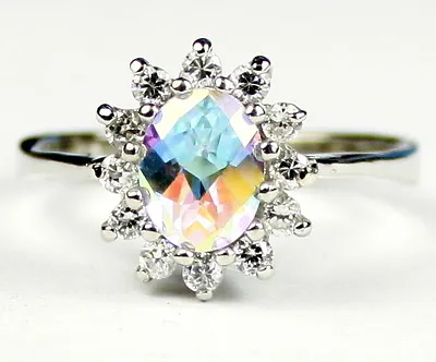 Mercury Mist Topaz 925 Sterling Silver Ladies Ring SR235-Handmade • $123.75