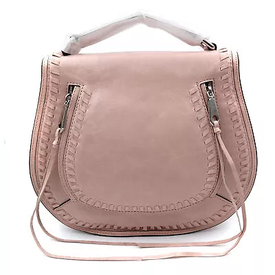 Rebecca Minkoff Vanity Saddle Lilac Rose Leather Crossbody Women Bag HSP7EDSX91  • $139.99