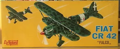 Artiplast 1:40 WWII Fiat CR42 FALCO Vintage Model Airplane Kit Complete • $24.99