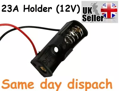 23a A23 Battery Holder 23A/A23 Battery (12V) Clip Holder Box Case UK • £3.49