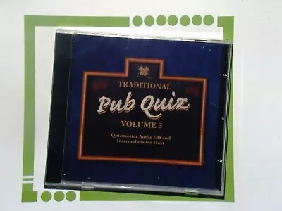 Traditional Pub Quiz	Volume 3 CD New & Factory Sealed • £7.99