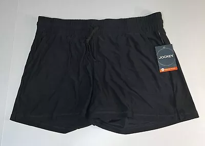 Men’s JOCKEY Reverie Shorts Moisture Wicking Deep Black Size Large NWT $30 • $12.95