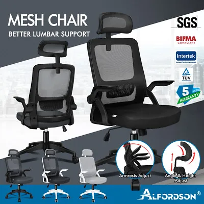 ALFORDSON Mesh Office Chair Computer Seat Executive Study Work Gaming • $84.79