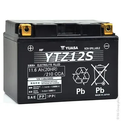 Honda Yuasa YTZ12S 12V High Performance Maintenance Free Motorcycle Battery • £99.99