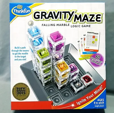 Gravity Maze By ThinkFun STEM Logic Strategy Board Game Puzzle  • $10