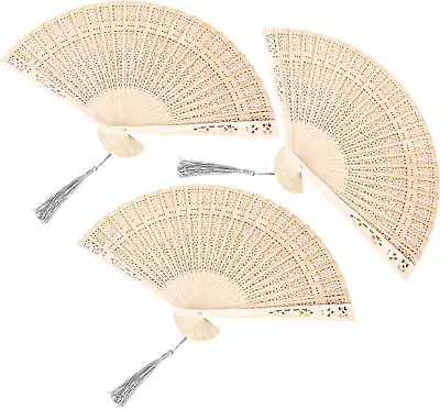 Wooden Folding Fan Small Folding Hand Fan For Women Vintage Wooden Fan Handhel • $17.99