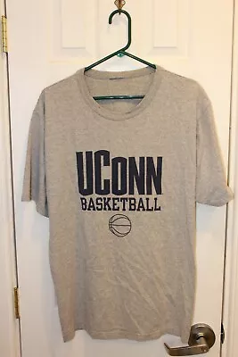 $14.99 • Buy Gray Connecticut / UConn Huskies Basketball T-shirt - Adult Large / L