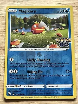 $2.20 • Buy Magikarp - 021/078 - Reverse Holo - Pokemon Go - NM/M - Pokemon Card