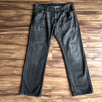 Levi’s 559 Jeans Mens 36x32 Gray Relaxed Straight Leg Cotton Denim Pants • $19.99