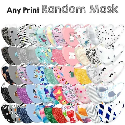 15-100 Pack - Unisex Kids Washable & Reusable Face Masks In Bulk For Wholesale • $19.99