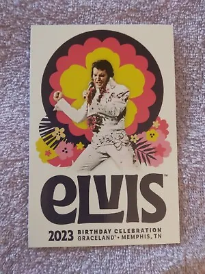 Elvis Presley Birthday Celebration Graceland Postcard Memphis Tennessee 2023 • $2.50