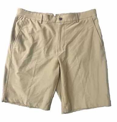 Dunning Golf Shorts Mens 33 Stretch Chino Casual Outdoor.(204) Inseam 10 Brown • $14.38