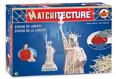 Matchitecture 6614 - Statue Of Liberty Matchstick Wooden Model Kit - T48 Post • $47.56