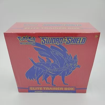 $50 • Buy Pokemon Sword/Shield Zacian Elite Trainer Box! New In Plastic