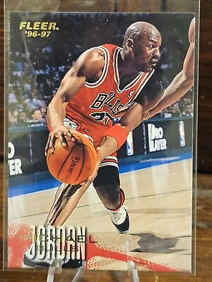 MICHAEL JORDAN 1996 96-97 Fleer #13 Chicago Bulls HOF • $4.95
