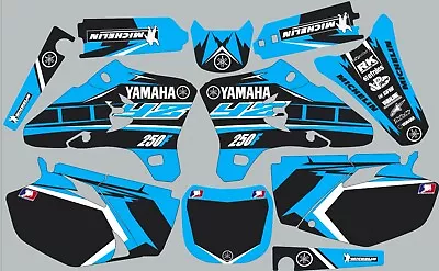 Light Blue YAMAHA GRAPHICS  YZ 250F YZ250F 2003 2004 2005 Decals • $95