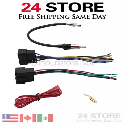 Stereo Wiring Combo Harness+Antenna Adapter For Chevrolet Silverado 2007-13 USA • $9.59