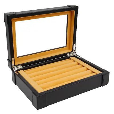 Decorebay Explorer Cufflink Box And Luxury Jewelry Display Case For Men - Black • $49.99