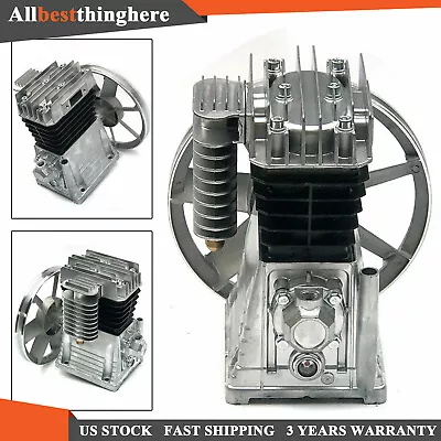 2HP Twin Cylinder Replacement Air Compressor Head Pump Piston Type With Silencer • $128