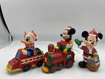 Bundle Lot Of 3 Vintage Kurt Adler Christmas Ornaments Mickey Mouse Donald Duck  • $15