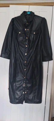 £0.99 • Buy Lipsy Leather Look Dress Size 12