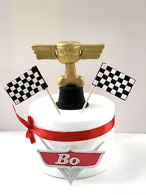 £24.99 • Buy Unofficial Lighting McQueen  Cars Handmade Edible Birthday Cake Topper(4 Pieces)